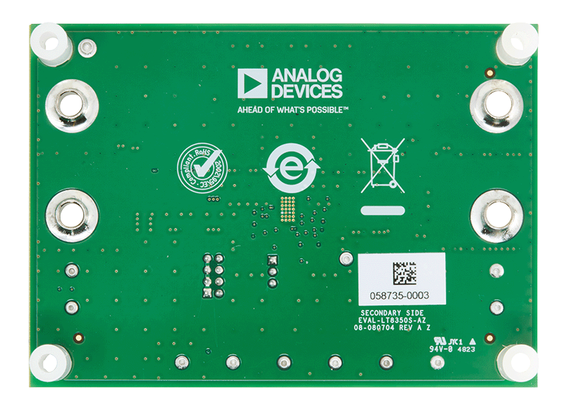 EVAL-LT8350S-AZ Board Photo Bottom View