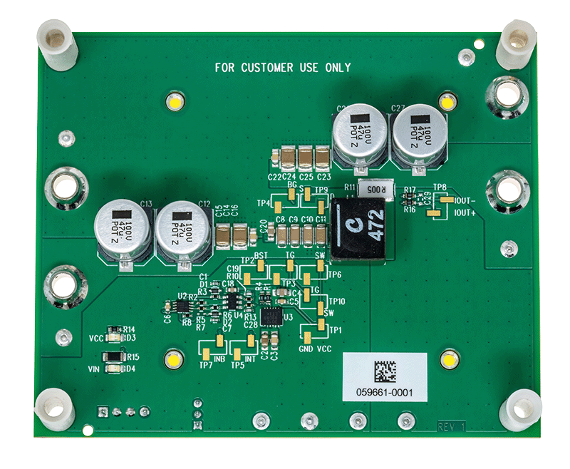 EVAL-LT8418-AZ Board Photo Bottom View