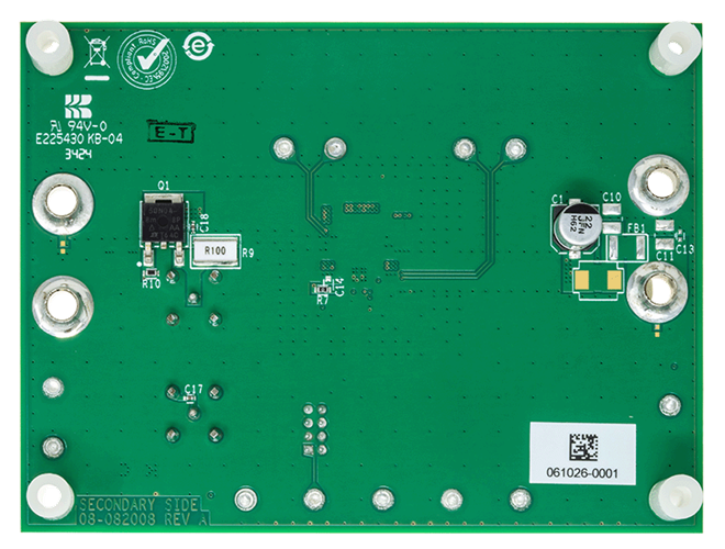EVAL-LT8640SA-AZ Board Photo Bottom View