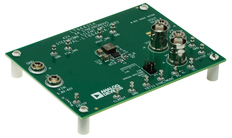 EVAL-LT8643SA-AZ Board Photo Angle View