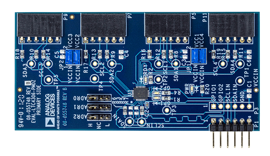 EVAL-LTC4306-PMDZ Evaluation Board - Top View