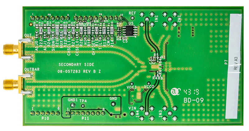 EVAL-LTC6563-TQFN Evaluation Board - Bottom View