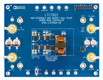 EVAL-LTC7822-AZ Board Photo Top View