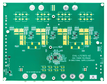 EVAL-LTC7872-AZ Board Photo Bottom View