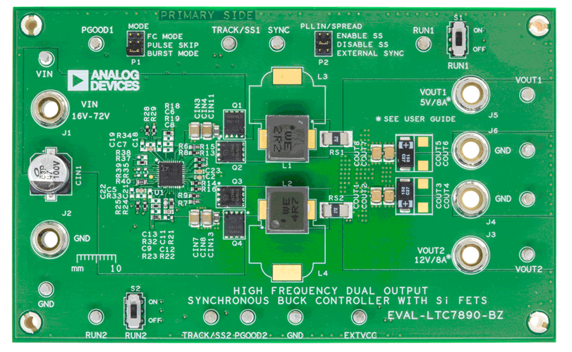 EVAL-LTC7890-BZ Board Photo Top View