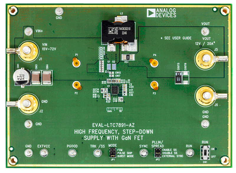 EVAL-LTC7891-AZ Board Photo Top View