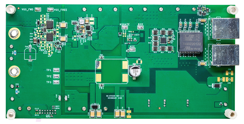 EVAL-LTC9105-AZ Board Photo Bottom View