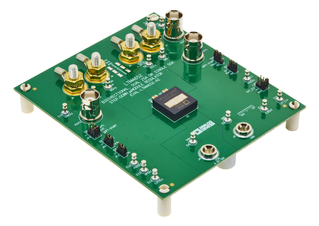 EVAL-LTM4652-AZ Evaluation Board Photo Angle View