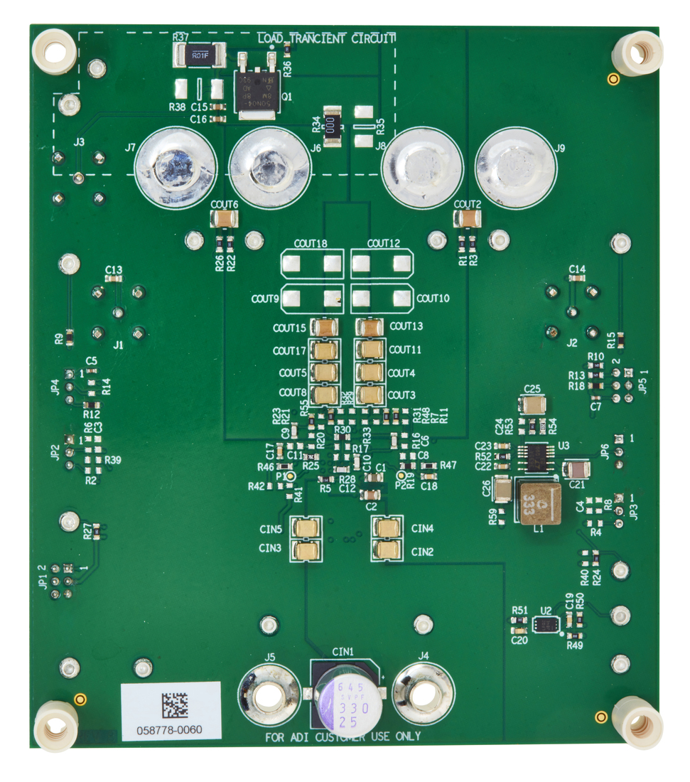 EVAL-LTM4652-AZ Evaluation Board Photo Bottom View