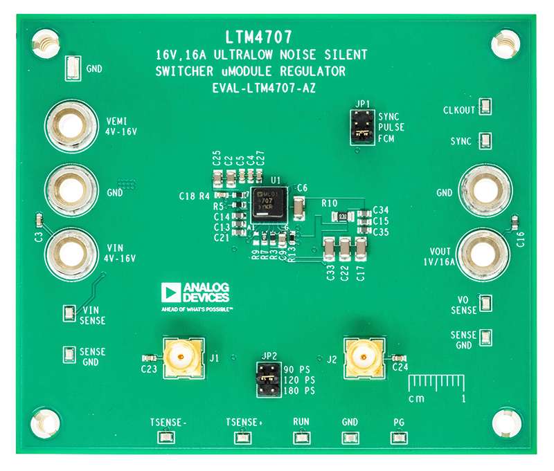EVAL-LTM4707-AZ Board Photo Top View