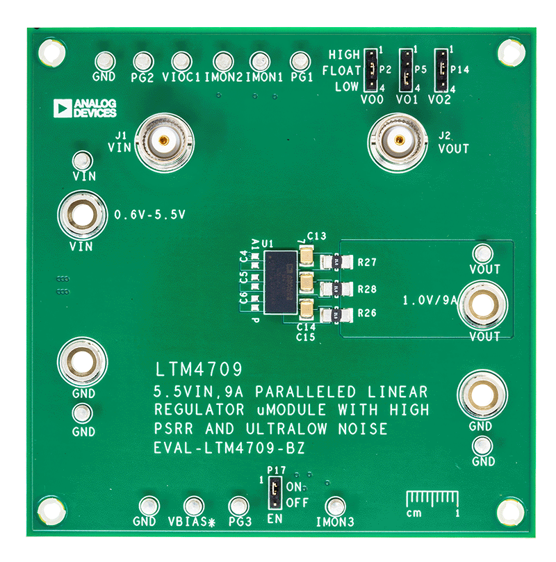 EVAL-LTM4709-BZ Board Photo Top View