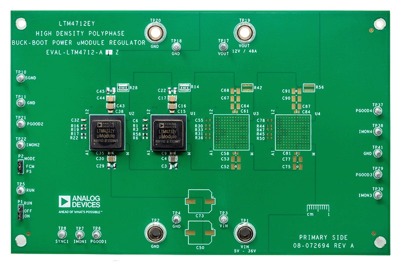 EVAL-LTM4712-A1Z Board Photo Top View