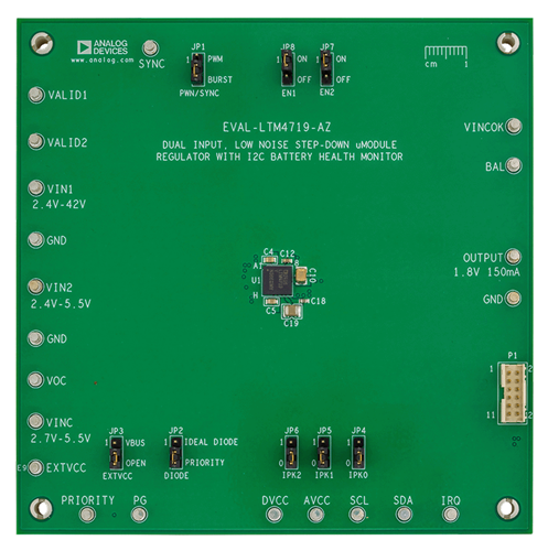 EVAL-LTM4719-AZ Board Photo Top View