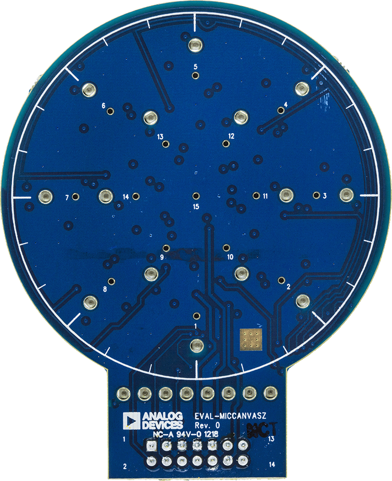 EVAL-MICCANVASZ Microphone Canvas Evaluation Board