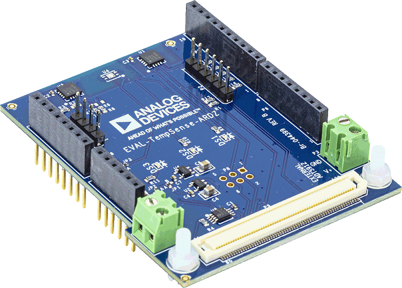 AD-EthernetAPLDevice-SL TempSense 1 Evaluation Board Angle View