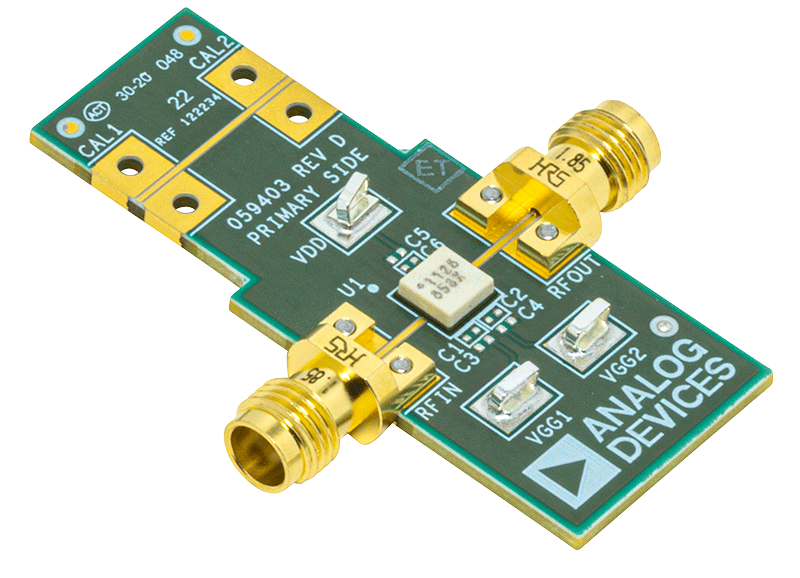 HMC1126 Evaluation Board - Angle View