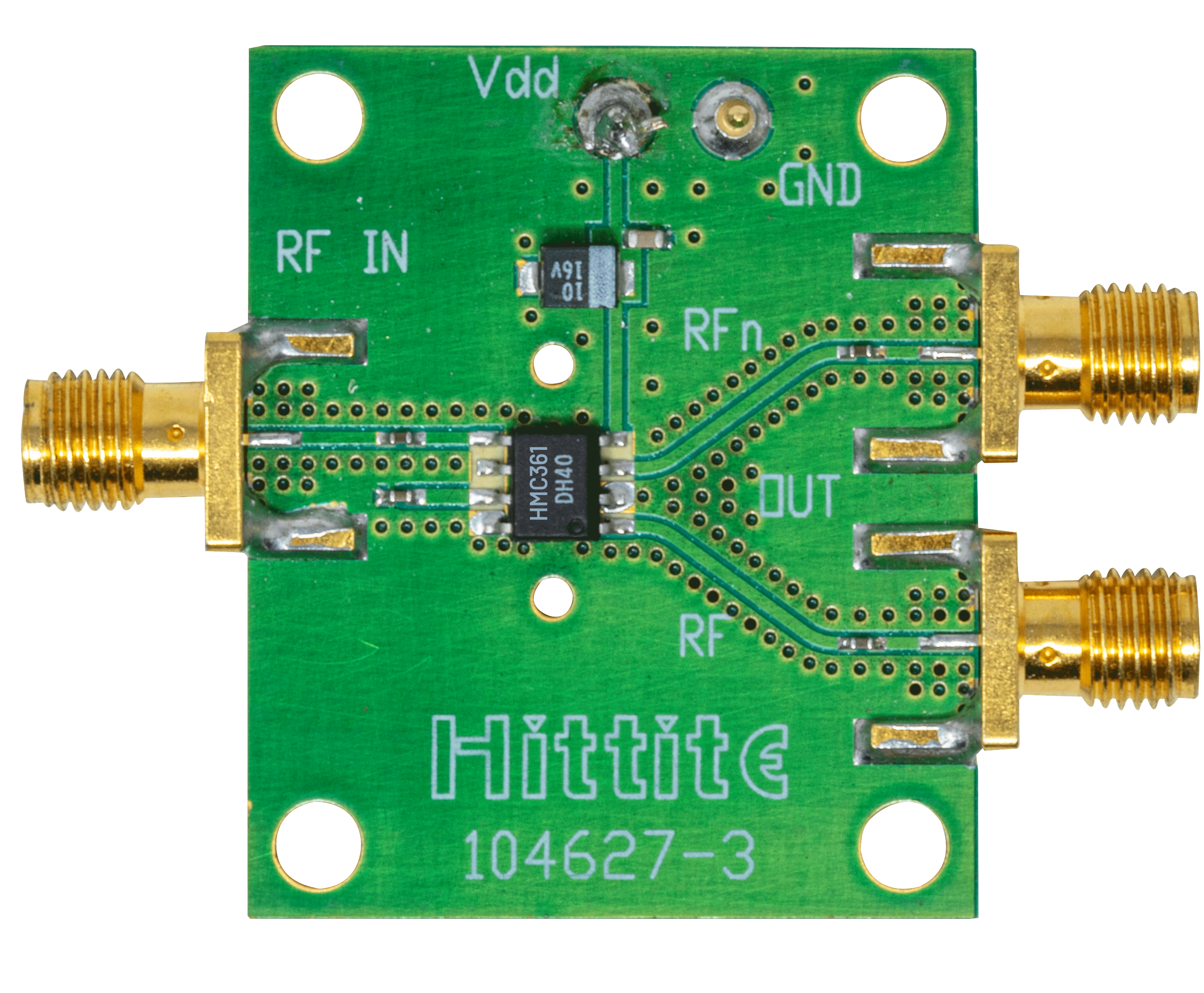 HMC361 Evaluation Board - Top View
