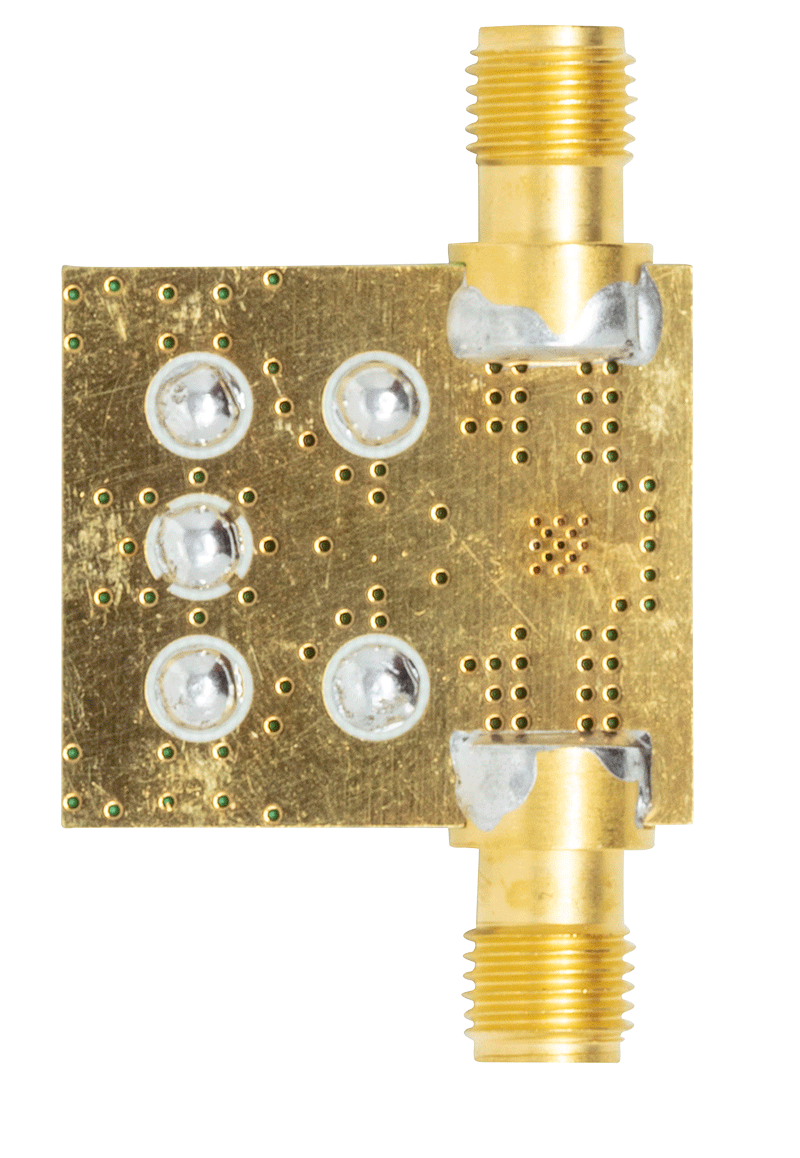 HMC368 Evaluation Board - Bottom View