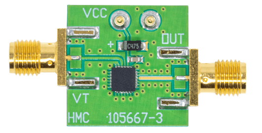 HMC384 Evaluation Board - Top View