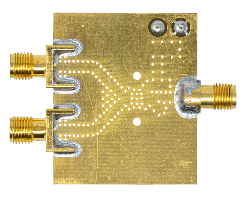 HMC437 Evaluation Board - Bottom View
