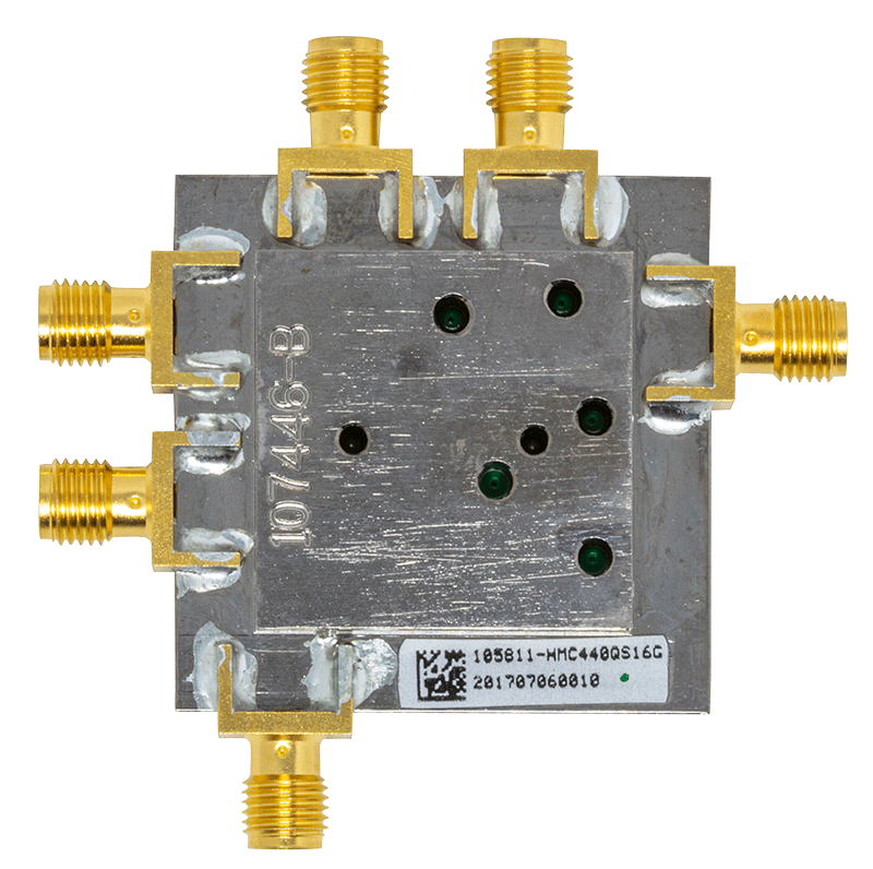 HMC440QS16G Evaluation Board - Bottom View