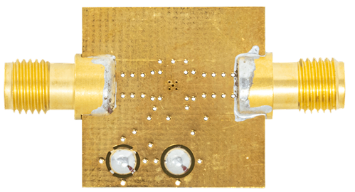 HMC448LC3B Evaluation Board - Bottom View