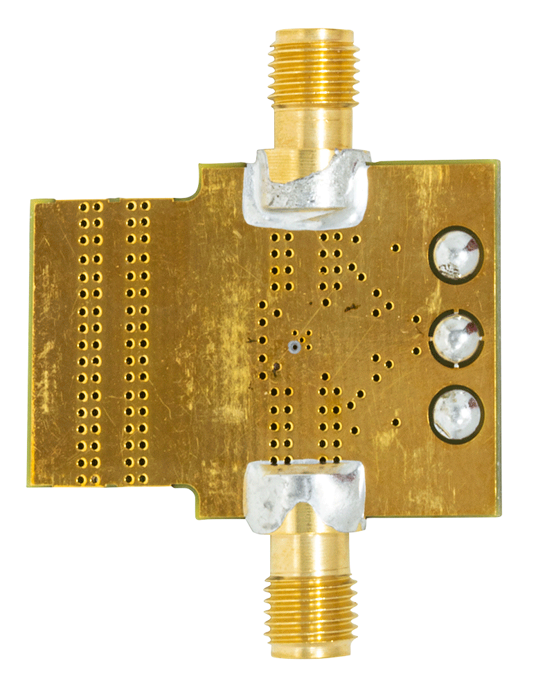 HMC561 Evaluation Board - Bottom View