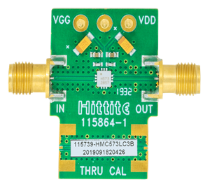 HMC573 Evaluation Board - Top View