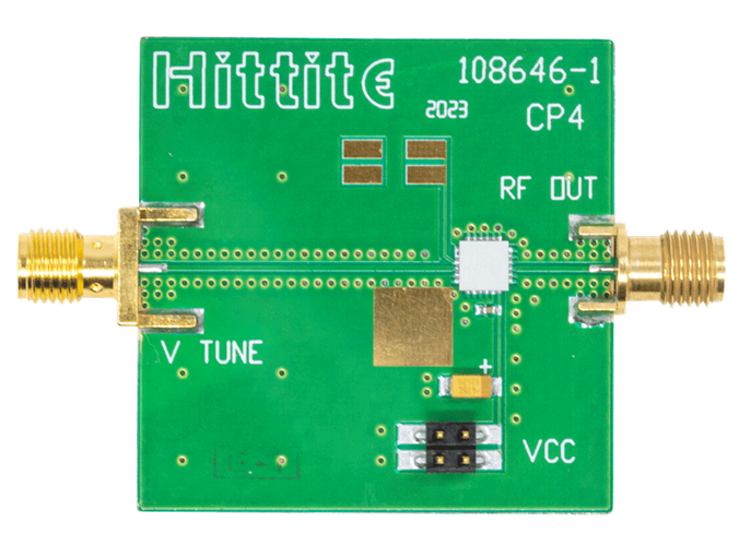 HMC586 Evaluation Board - Top View