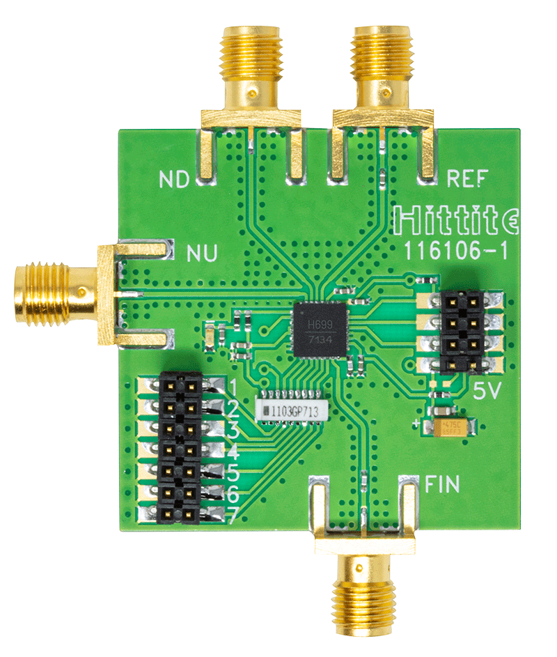 HMC699LP5 Evaluation Board - Top View