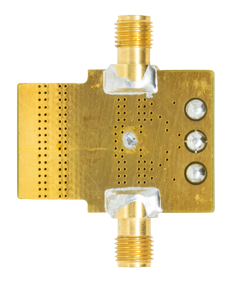 HMC814LC3B Evaluation Board - Bottom View