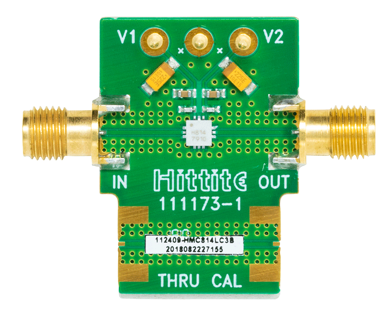 HMC814LC3B Evaluation Board - Top View