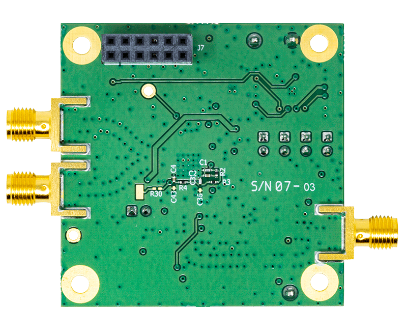 HMC832 Evaluation Board - Bottom View