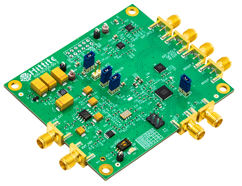 HMC835 Evaluation Board - Angle View