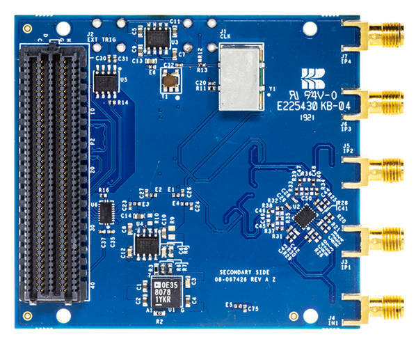 HMCAD1511/HMCAD1520 Evaluation Board - Bottom View