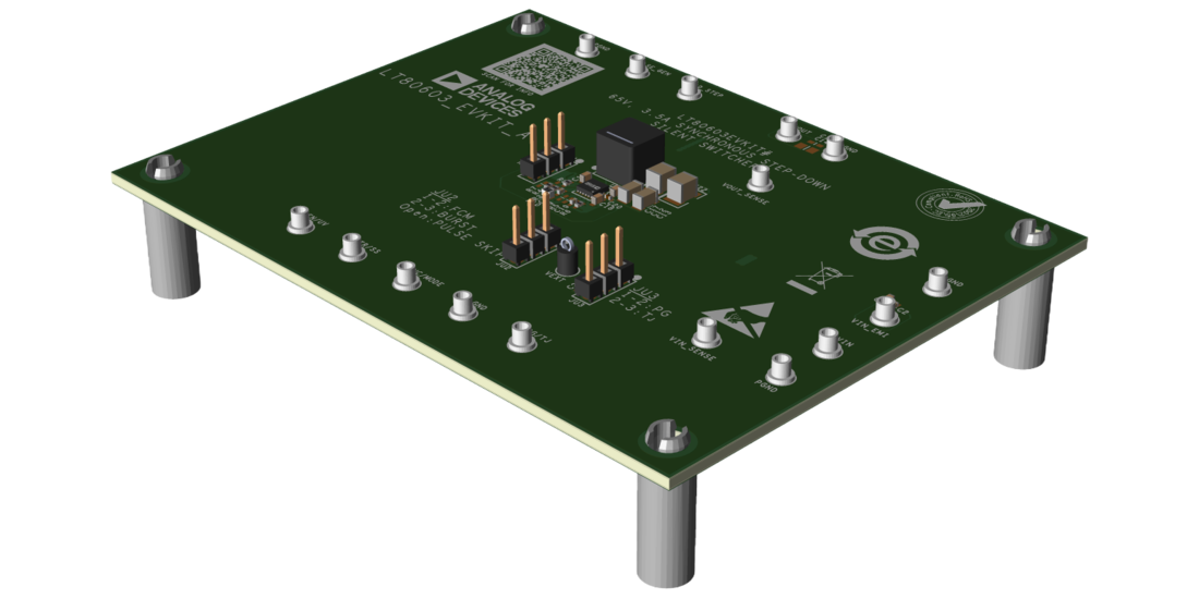 LT80603-EVKIT Evaluation Board Angle View