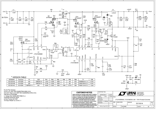 DC1031A-C - Schematic