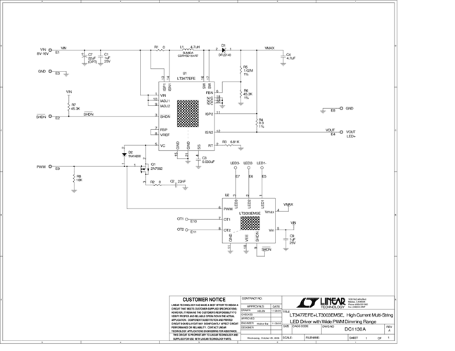 DC1130A - Schematic