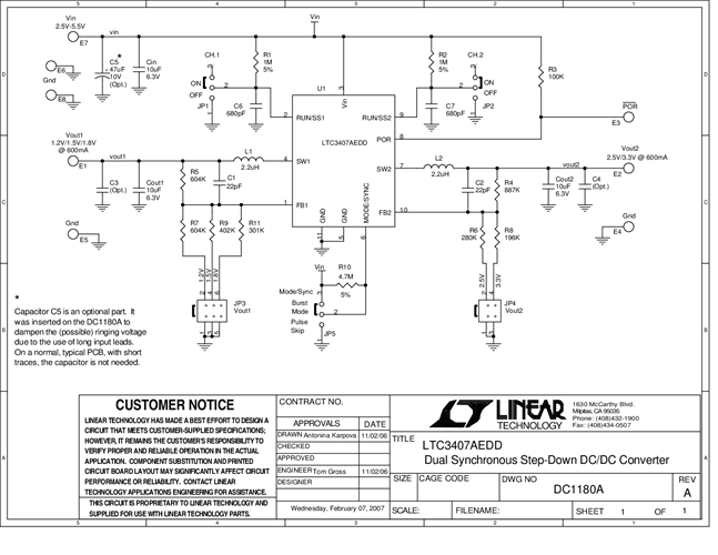 DC1180A - Schematic