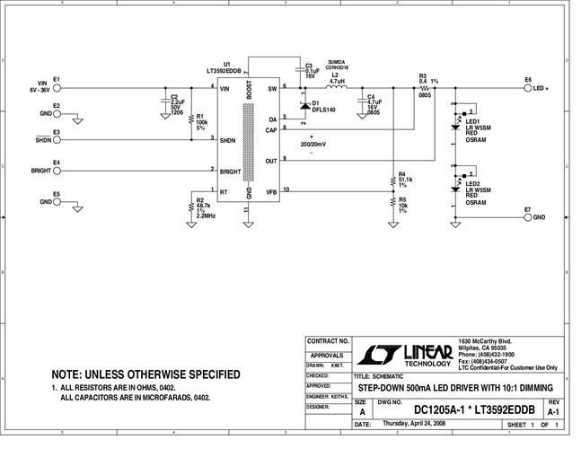 DC1205A - Schematic