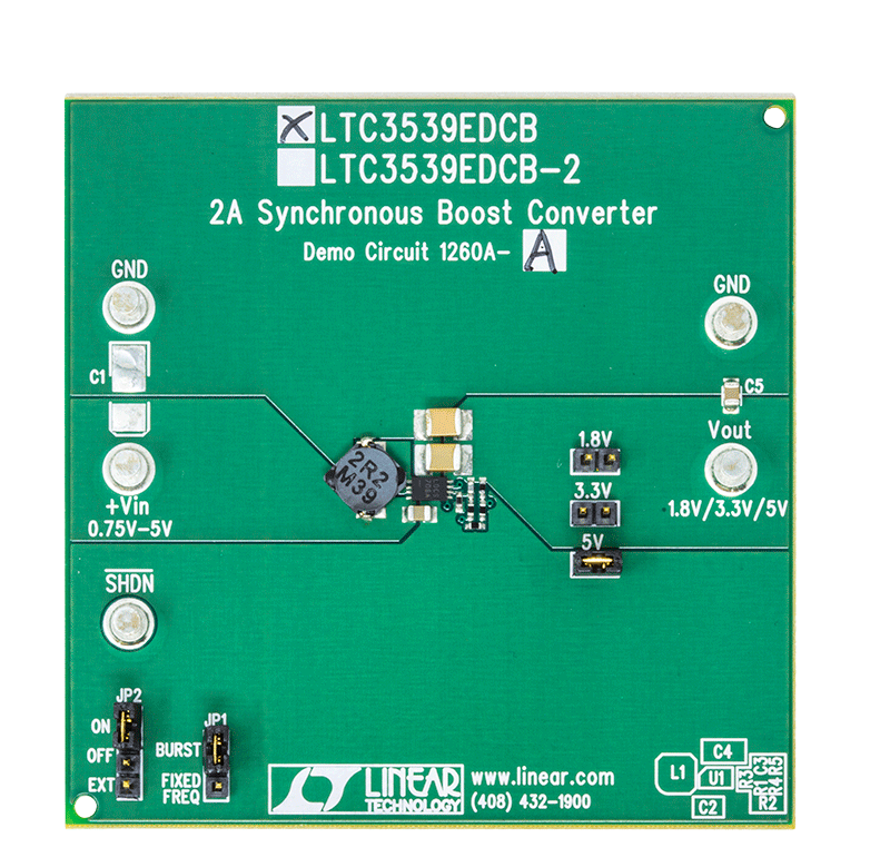 DC1260A-A Evaluation Board - Top View