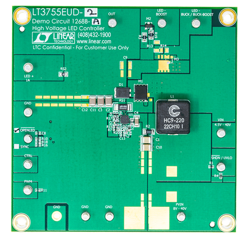 DC1268B-A Evaluation Board - Top View