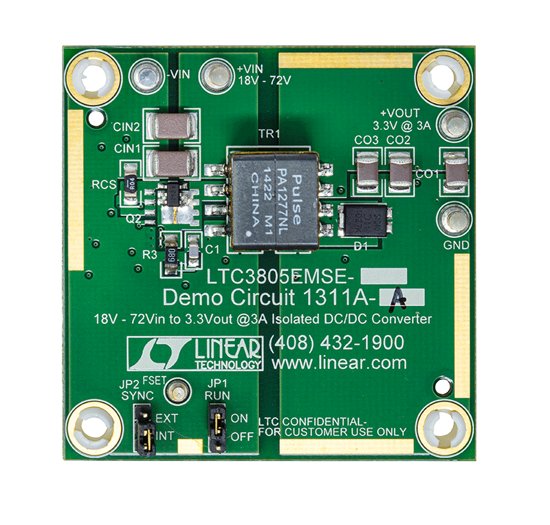 DC1311A-A Evaluation Board - Top View