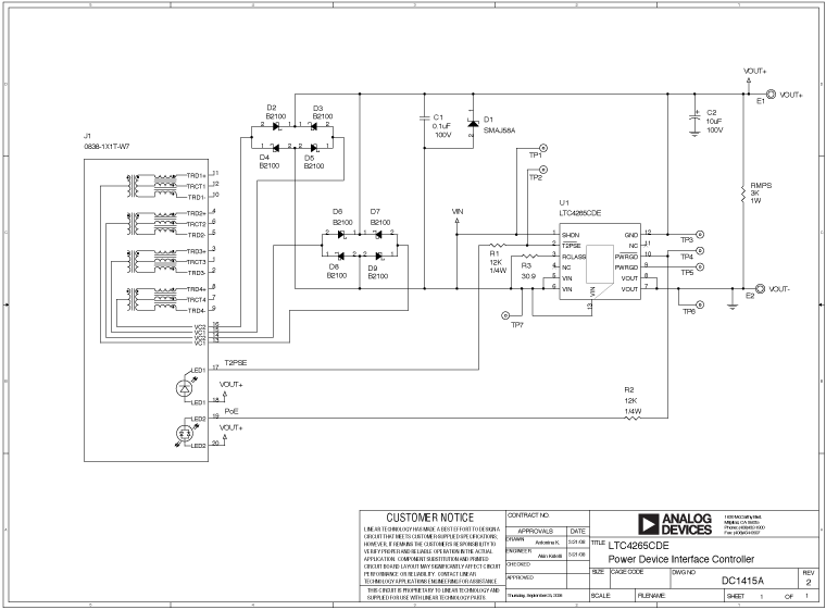DC1415A Application Circuit