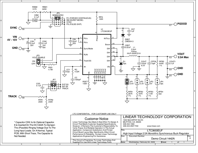 DC1442A - Schematic
