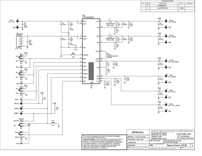 DC1443A - Schematic