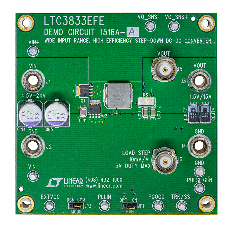 DC1516A-A Evaluation Board - Top View