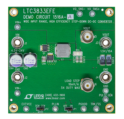 DC1516A-A Evaluation Board - Top View