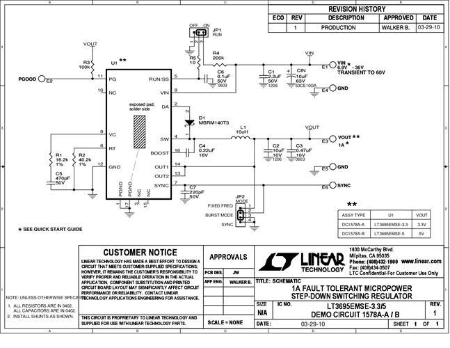 DC1578A-A - Schematic