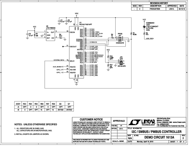 DC1613A - Schematic